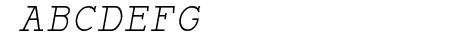 Monospace Oblique