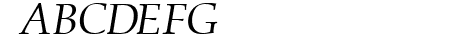 Queens Park Italic