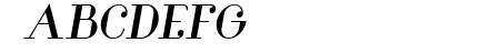 Glamor Bold Italic