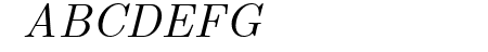 CMU Serif Italic
