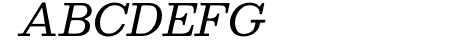 Besley* Book Italic