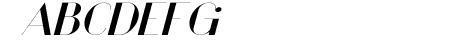 Vanity Bold Wide Italic