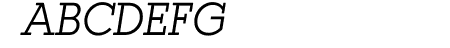 Coltan Gea Light Italic