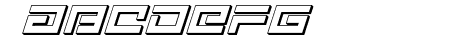Avenger 3D Italic