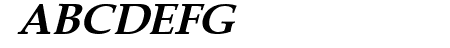 Queens Park Bold Italic