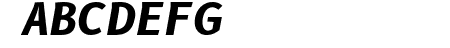 B612 Mono Bold Italic