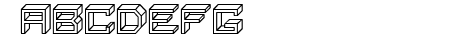 Blocky Letters Hollow Reg