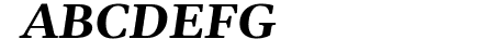 Gelasio Bold Italic