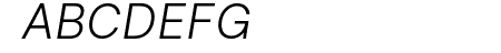 LinikSans-LightItalic