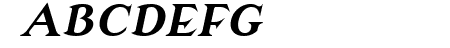 Modern Antiqua Bold Obliq