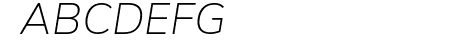 Winston ExtraLight Italic