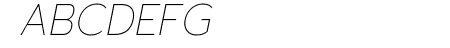 Readiness Thin Italic