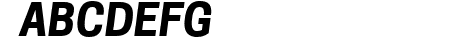 Tanohe Sans Bold Italic