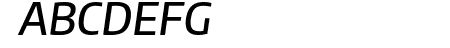 Plata Sans Medium Italic