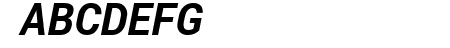 Roberto Sans Bold Italic