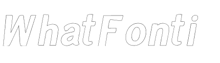 Zoya Bold Outline Italic