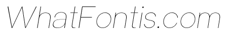 Univa Nova Hairline Italic