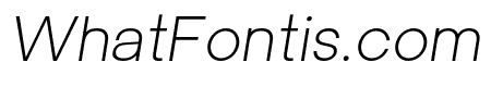 Univa Nova Light Italic