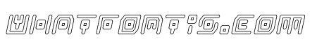 Neon Circuit Outline Italic