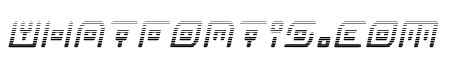 Neon Circuit Gradient Italic