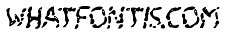 Blood Drenched Wavy Italic