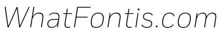 Fort Cond Extralight Italic