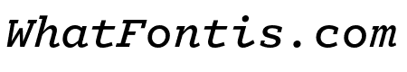 Logic Monospace Medium Italic