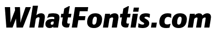 Kranto ExtraBold Display Italic