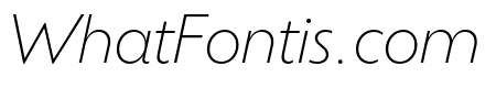Ofelia Display Extralight Italic