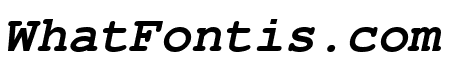 FreeMono Bold Oblique