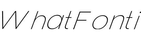 Clover Display ExtraLight Italic