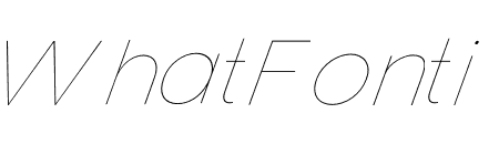 Clover Display Thin Italic