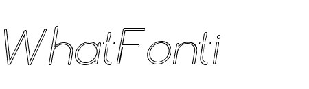 Simple Rounded Outline Slanted