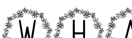 Wreath Flowers Monogram