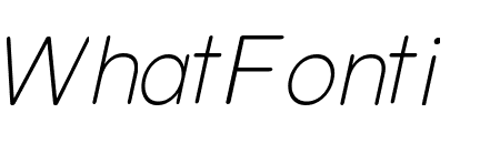 Olivette ExtraLight _Italic