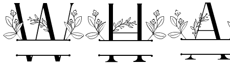 Petite Buds Line Monogram