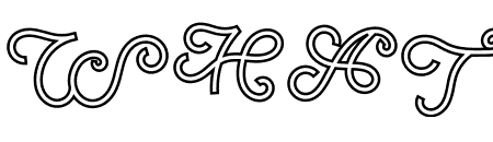 ABS Monogram Outline 05