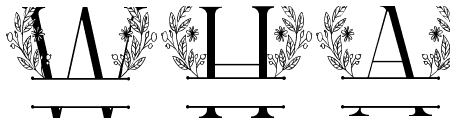 Blue Spring Line Monogram