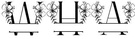 Magnolia Floral Line Monogram