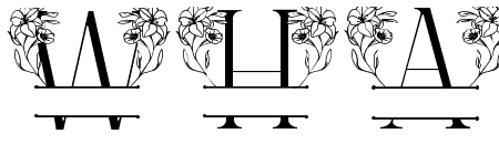 Gorgeous Floral Line Monogram