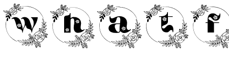 Rose-Monogram-Font