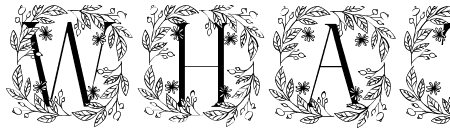 Blue Spring Floral Monogram