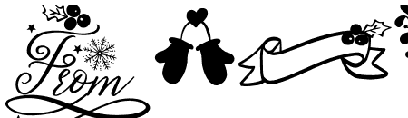 Celebration CHRISTMAS Dingbat