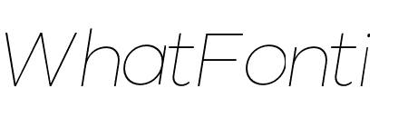Kross Neue Grotesk Thin Italic