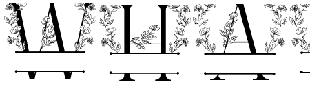 Flower Bloom Line Monogram