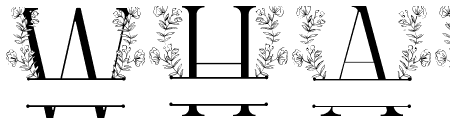 Sweet Bloom Line Monogram