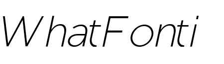 Regon Extra Light Italic
