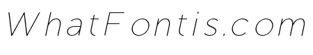 Regon Thin Italic