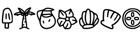 Summer Doodle Dingbat Regul