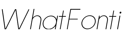 Nela Sans Extralight Italic